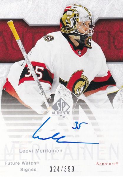 AUTO RC karta LEEVI MERILAINEN 23-24 SP Authentic 03-04 Retro Future Watch Signed /399